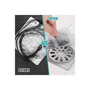 Wuvera 10 Adet Pratik Banyo Gider Süzgeci Saç Yakalayıcı Süzgeç Banyo Duş Gider Tıkanık Önleyici