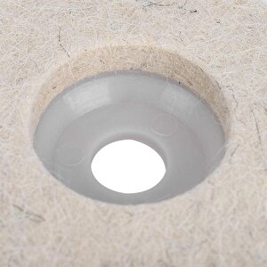 Sert Plastik Tabanlı Polisaj Matkap Keçesi Dta043 Finisaj Parlatma Çizik Pasta Cila 115 Mm 2'li Set