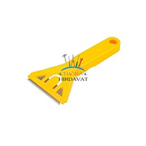 Cam Ve Buz Kazıma Metal Uçlu Plastik Sap