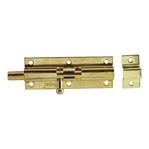 Metal Prinç Sarı Küçük Mavzer Sürgü Sürgülü Sürgüsü Kilit Sarı 25x70 Mm Kapı Pencere Emniyet Kilidi