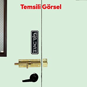 Metal Prinç Sarı Küçük Mavzer Sürgü Sürgülü Sürgüsü Kilit Sarı 25x70 Mm Kapı Pencere Emniyet Kilidi