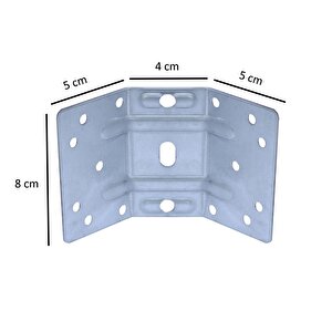 Masa Mobilya Köşe Bağlantı Birleştirme Sacı Çinko 5 Adet