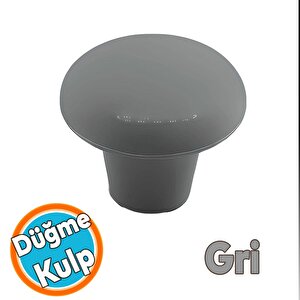 Mobilya Düğme Sert Plastik Gri Dolap Mutfak Dolabı Çekmece Dolap Kapak Kulpu Kulbu Kulp 10 Adet