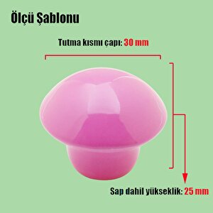 10 Adet Mobilya Kulp Mutfak Çekmece Dolap Kapak Kulpu Kulbu Pembe Metal Kulp