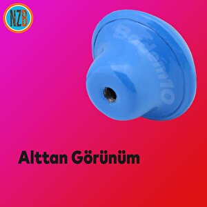 10 Adet Düğme Kulp Mutfak Çekmece Bebek Çocuk Genç Odası Dolap Kapak Kulpu Kulbu Mavi Metal Kulp