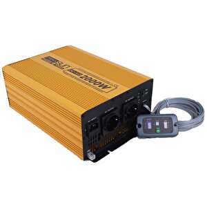 Tam Sinüs Şarjlı Ekranlı İnverter 2000 Watt12 Volt İnvertör