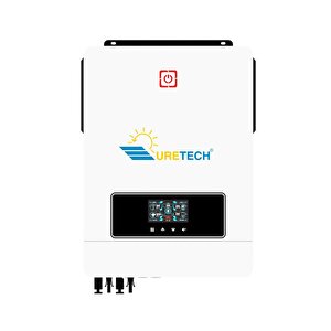 Uretech 10.2kva 10.2kw 10200 Watt Tam Sinüs Akıllı Mppt 160a (55-450vdc) İnverter 48vdc-220vac 11kw İnvertör