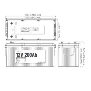 Pylontech 12 Volt 200 Amper Lityum Akü 4000 Cycle Bluetooth haberleşmeli