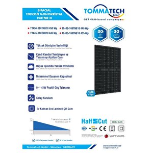 Cw Enerji 425wp 108tn M10 topcon Güneş Paneli