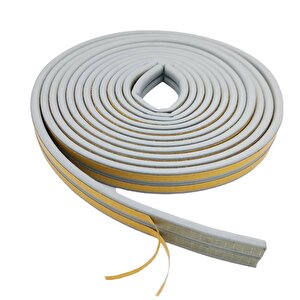 Kapı Pencere Bandı Fitili Gri Renk Yapışkanlı Gri Soğuk Izolasyon Bant 5x2=10 Metre