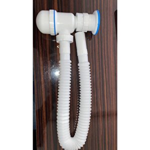 Körüklü Tahliye Taslı Lavabo Evye Sifonu - Depolu Lavabo Evye Gider Borusu