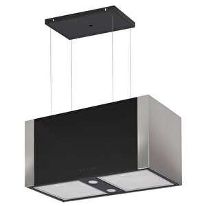 Gl General Gld T60x Elegance 70 Cm Ada Siyah Inox Davlumbaz