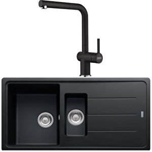 Basis Bfg 651 Nero Granit Eviye-active Plus Doccia 2.0 Batarya Seti