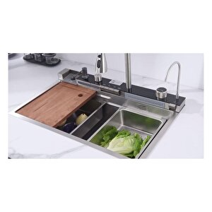 Gl General Glpr 7546 Dijital Premium Silver Inox Akıllı Şelale Eviye