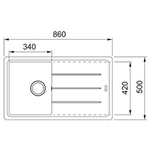 Franke Basis Bfg 611-86 Beyaz Granit Evye-active Plus Doccia 2.0 Batarya Seti