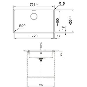 Maris Mrg 110-72 Granit Eviye-active Plus Doccia 2.0 Armatür-sıvı Sabunluk Üçlü Set Stone Grey
