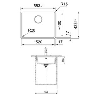 Maris Mrg 110-52 Granit Eviye-active Plus Doccia 2.0 Armatür-sıvı Sabunluk Üçlü Set Stone Grey