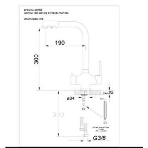 Real Stone P005 Troya 100 Antrasit Eviye - Real Stone Abant Antrasit Batarya