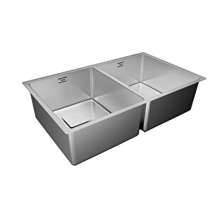 Teka Flexlinea Rs15 2b 740 Tezgaha Sıfır/ Tezgah Altı/tezgah Üstü 2 Gözlü Paslanmaz Çelik Evye