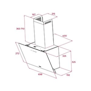 Dvn 74030 Ttc 70 Cm Duvar Tipi Beyaz Davlumbaz