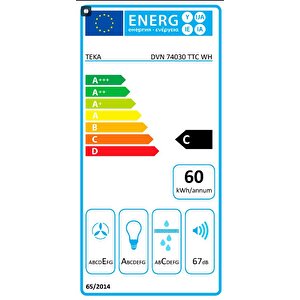Dvn 74030 Ttc 70 Cm Duvar Tipi Beyaz Davlumbaz