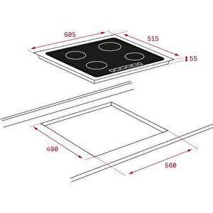 Teka It 6450 Iknob 60 Cm İndüksiyon Siyah Ocak