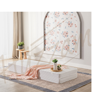 160x200x12 Cm Ikea Di̇van Uyumlu Katlanir Ortopedi̇k Sünger Yatak (80x200))