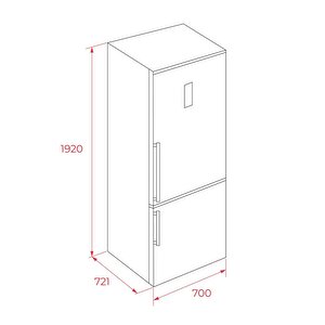 Teka Rbf 78725 Gbk Eu No Frost Siyah Solo Buzdolabı