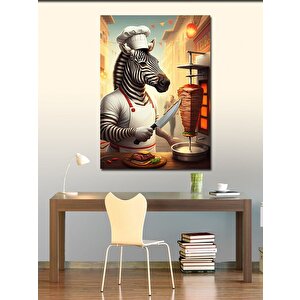 Kanvas Tablo Şef Zebra Dönerci