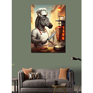 Kanvas Tablo Şef Zebra Dönerci
