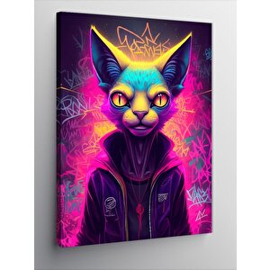 Kanvas Tablo Kedi Hoodie