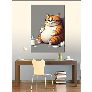 Kanvas Tablo Tembel Kedi