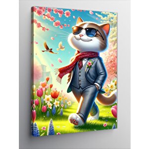 Kanvas Tablo Şık Kedi