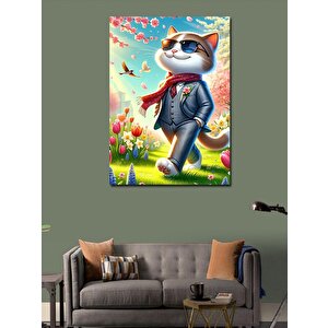 Kanvas Tablo Şık Kedi