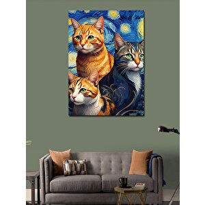 Kanvas Tablo Van Gogh Kedileri