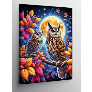 Kanvas Tablo Uykucu Baykuş 70x100 cm