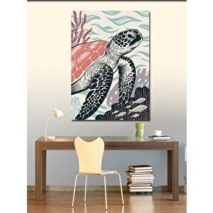 Kanvas Tablo Deniz Kaplumbağası 70x100 cm