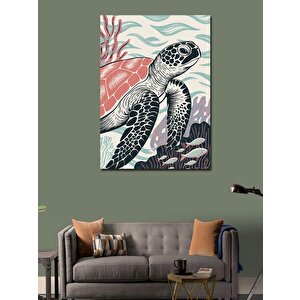 Kanvas Tablo Deniz Kaplumbağası 70x100 cm