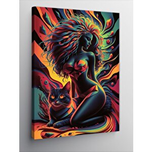 Kanvas Tablo Sevimli Baykuş Yavrusu 50x70 cm