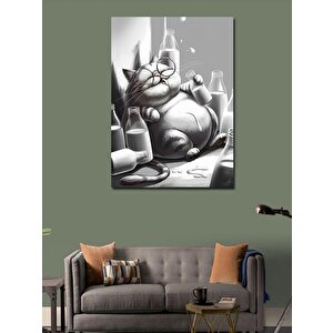Kanvas Tablo Süt Ve Kedi 70x100 cm