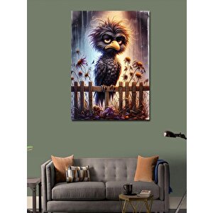 Kanvas Tablo Şaşkın Baykuş 70x100 cm