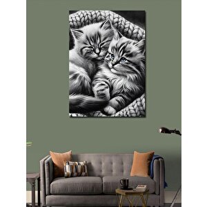 Kanvas Tablo Uyuyan Kediler 70x100 cm