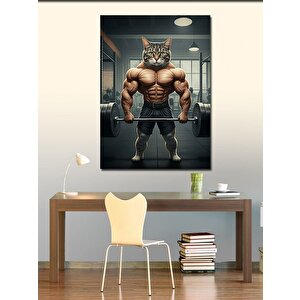 Kanvas Tablo Kaslı Kedi 70x100 cm