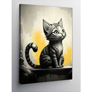 Kanvas Tablo Minik Kedi