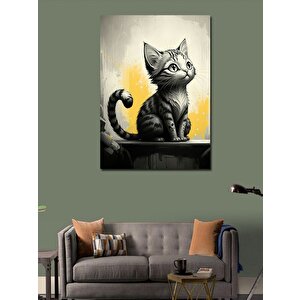 Kanvas Tablo Minik Kedi