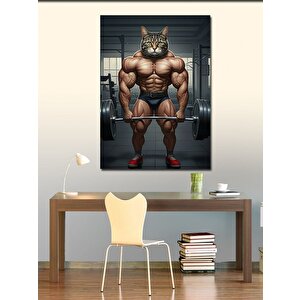Kanvas Tablo Kaslı Kedi 70x100 cm