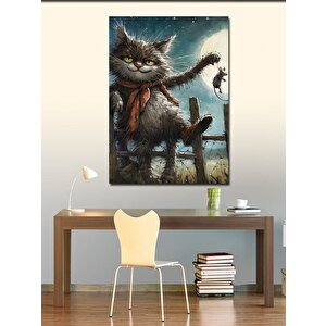 Kanvas Tablo Büyülü Kedi 70x100 cm