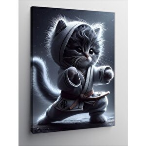 Kanvas Tablo Boksör Kedi