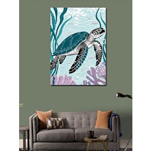 Kanvas Tablo Deniz Kaplumbağası 70x100 cm