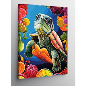 Kanvas Tablo Kaplumbağa 50x70 cm